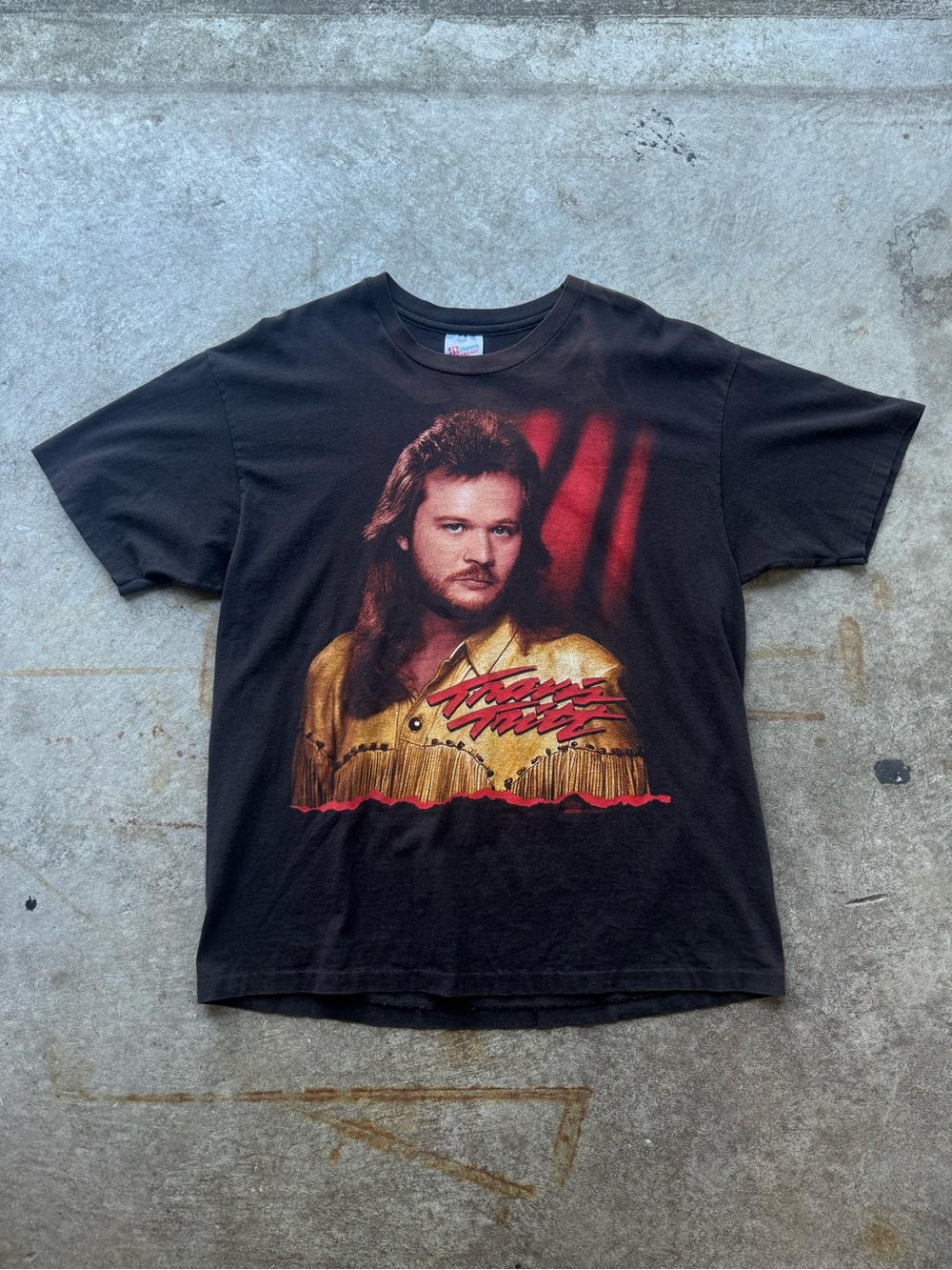 1993 Travis Tritt Concert Hanes Black Tee XL